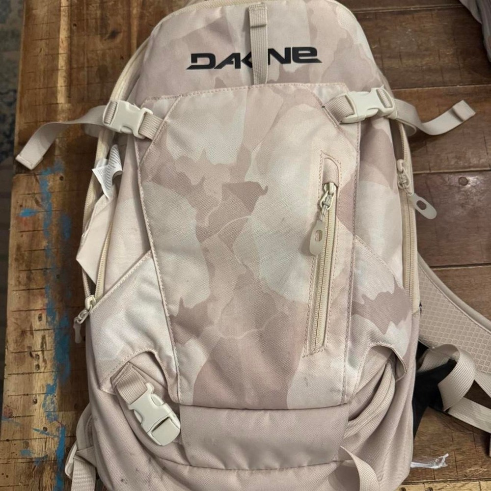 Dakine Heli Pack 12L Backpack Tan Cream Camo Snowboard Ski Bag